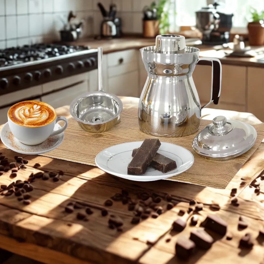 Cafetera Multiusos 750 ml | Cocina Saludable de Acero Inoxidable Quirúrgico ISALUE